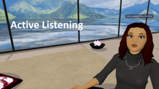 Active listening VR training