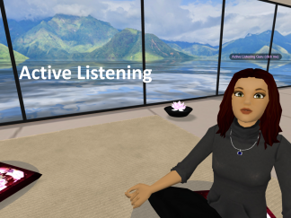 Active listening VR training