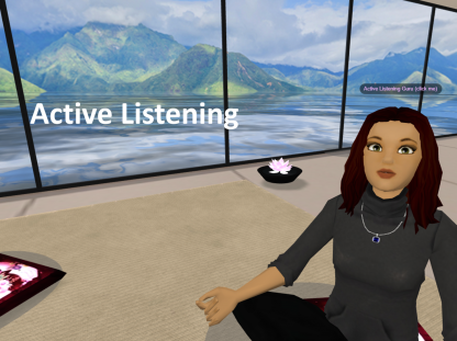 Active listening VR training